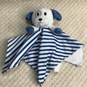 Kidgets Blue and White Striped Dog Lovey Security Style Blanket Stuffed Toy #6